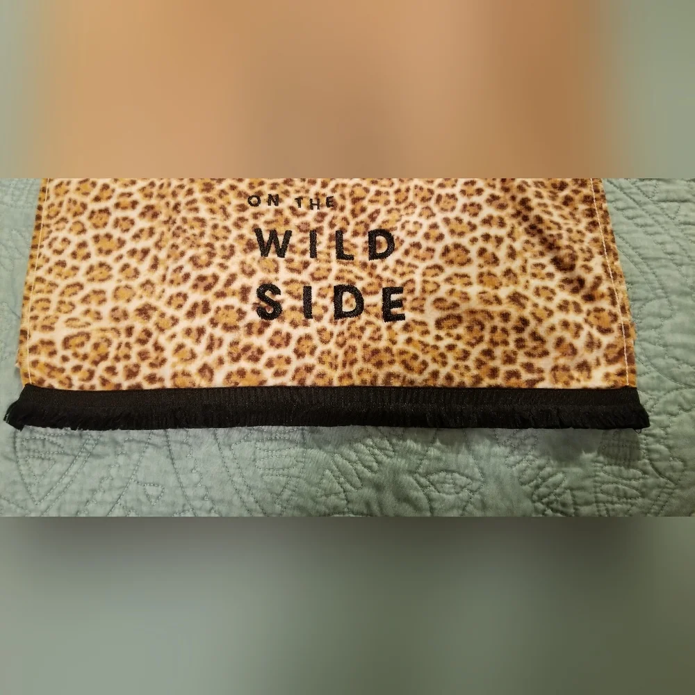 Cheetah Animal Print Bath Hand Towel